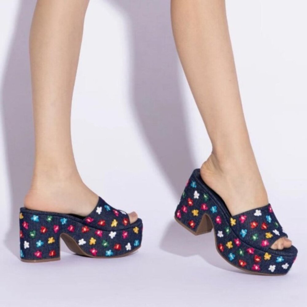 Anthropologie x Larroudé Miso Platform Sandal - Picture 7 of 13